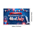 thumbnail image 1 of Patriotic Design Independence Day Banner Colorful Bunting 4th of July Decorative Fireworks for Holiday Celebration Outdoor Events National Festivities, 1 of 7