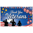 thumbnail image 1 of Patriotic Design Thank You Veterans Event Banner Military Flags Stars for Veterans Day Celebration Ceremony Honor, 1 of 8