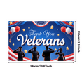 thumbnail image 1 of Patriotic Design Thank You Veterans Event Banner Military Flags Stars for Veterans Day Celebration Ceremony Honor, 1 of 8