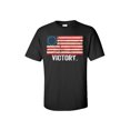 thumbnail image 1 of Patriotic Distressed Betsy Ross Flag Victory Adult Short Sleeve T-Shirt-Black-5XL, 1 of 4