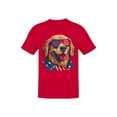 thumbnail image 1 of Patriotic Dog Design Men's T-shirt, 1 of 3