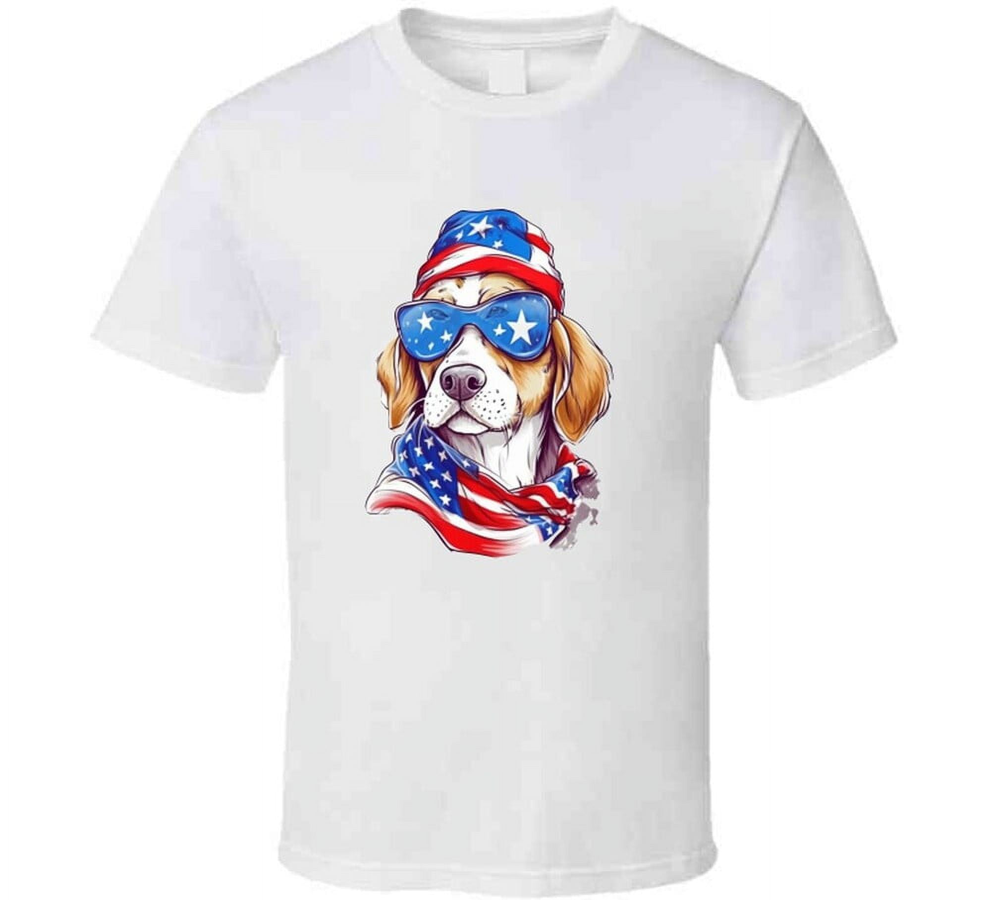 Patriotic Pup Waffle Tee