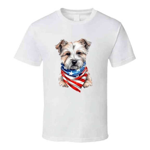 Patriotic Dog Terrier Tee Usa Pride Tshirt July 4th T Shirt