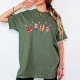 thumbnail image 1 of Patriotic Doodle 4th of July Tee, Watermelon Hotdog Firework Shirt, Retro American Funny Summer 250th Anniversary Apparel, Unisex S-5XL, 1 of 5