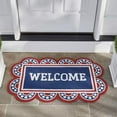 thumbnail image 1 of Patriotic Door Mat 4th of July Red Blue White Star Doormat Non-Slip Entrance Door Rugs for 250th Anniversary Independence Day Home Decor, 16x24 Inch, 1 of 3