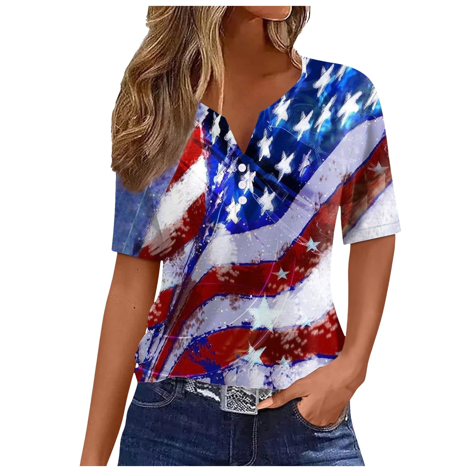 Patriotic Dresses for Women Oversized Lace Plus Size Spring Crewneck ...