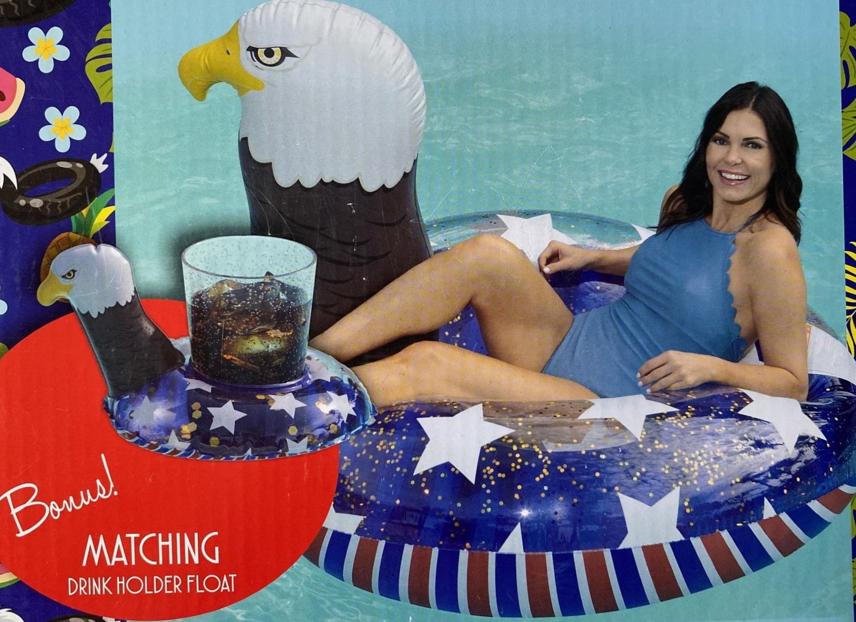 Patriotic Pup Knit Float with Bloomers main image 1