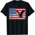 thumbnail image 1 of Patriotic Eagle 4th of July USA American Flag T-Shirt Tops Tee, 1 of 4