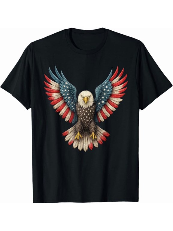 Patriotic Eagle Boys 4Th Of July T-Shirt