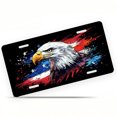 thumbnail image 1 of Patriotic Eagle Funny Personalized License Plate Rust-proof Stainless Steel Metal License Plate Suitable For Men And Women 12.2" x 6.2", 1 of 6