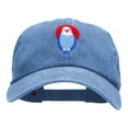 thumbnail image 1 of Patriotic Eagle Motif Embroidered Unstructured Cotton Cap - Blue OSFM, 1 of 5
