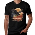 thumbnail image 1 of Patriotic Eagle Print T-Shirt Comfort Colors for Cool Summer Style, 1 of 4