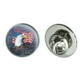 thumbnail image 1 of Patriotic Eagle Rockets Red Glare American Flag Metal 0.75" Lapel Hat Pin Tie Tack Pinback, 1 of 5