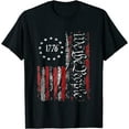 thumbnail image 1 of Patriotic Eagle Shirt Men 4th of July USA American Flag T-Shirt, 1 of 3