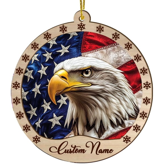 Patriotic Eagle Stained Glass Suncather Window Hangings, Colorful Suncatchers 6 inch Colorful Glass Panel Sun Catchers, Decoration for Home Garden Christmas Party Wedding GQ2aag (Eagle 14)