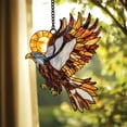 thumbnail image 1 of Patriotic Eagle Suncatcher Hanging Sign, Bald Eagle Window Decor, Ideal Home Decor or Gift for Bird Lovers and Outdoor Enthusiasts, 1 of 5