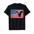 thumbnail image 1 of Patriotic Eagle T-Shirt 4th of July USA American Flag Tshirt T-Shirt, 1 of 5