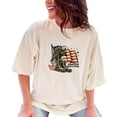thumbnail image 1 of Patriotic Eagle T-Shirt, Freedom Isn't Free, American Flag Graphic Tee, Military Tribute, Vintage Style, USA Pride T-Shirt, Ivory Comfort Colors T-Shirt, XL, 1 of 1