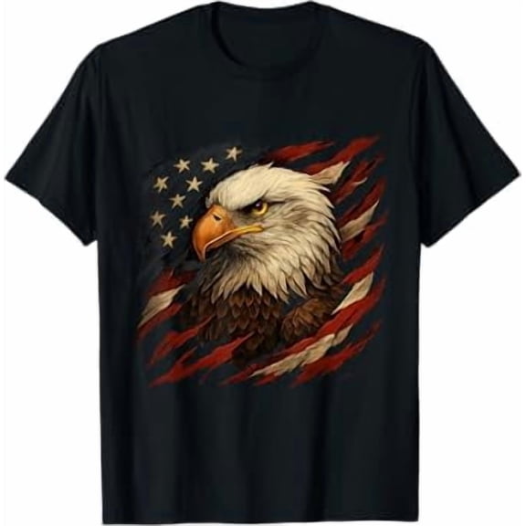 Patriotic Eagle USA Flag Vintage T-Shirt