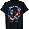 thumbnail image 1 of Patriotic Eagle and Flag 250 Years 1776-2026 Mens T-Shirt, 1 of 7