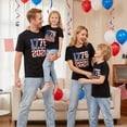 thumbnail image 1 of Patriotic Family Matching T Shirts 4th of July Star-Striped Letters Print Summer Short Sleeve, 1 of 5