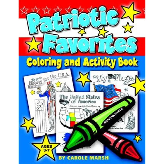 Pre-Owned Patriotic Favorites-Coloring and Activity Book (Paperback) 0635010313 9780635010315