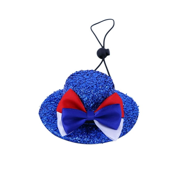 Patriotic Fedora, Light Up Sequin Hats, Unisex Costume Accessory for Mardi Gras, Independence Day and Festive Events