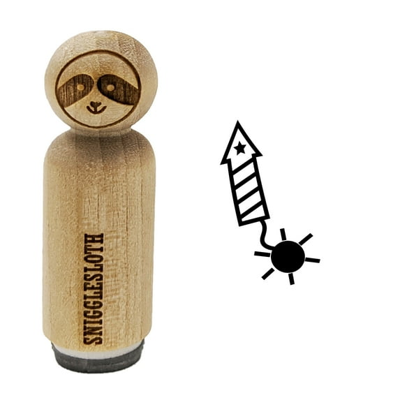 Patriotic Firework Rubber Stamp for Scrapbooking Crafting Stamping - Mini 1/2 Inch