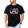 thumbnail image 1 of Patriotic Flag Dad Shirt for Men Funny Man Myth Legend T-Shirt for Dad Black Shirt Adult X-Large, 1 of 5
