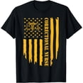 thumbnail image 1 of Patriotic Forensic Correctional Nursing US Flag SANE Nurse T-Shirt, 1 of 4