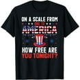 thumbnail image 1 of Patriotic Freedom Scale America Theme T-Shirt, 1 of 4