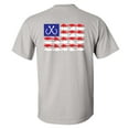 thumbnail image 1 of Patriotic Freshwater Fish American Flag USA Fresh Water Fishing Outdoors Men's Short Sleeve T-shirt-Ice Grey-small, 1 of 4