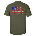thumbnail image 1 of Patriotic Freshwater Fish American Flag USA Fresh Water Fishing Outdoors Men's Short Sleeve T-shirt-Military-5xl, 1 of 4
