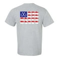 thumbnail image 1 of Patriotic Freshwater Fish American Flag USA Fresh Water Fishing Outdoors Men's Short Sleeve T-shirt-Sports Grey-large, 1 of 4