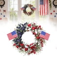 thumbnail image 1 of Patriotic Front Door Wreath Memorial Day Patriotic Decor Porch Decor Front Door Wreath Veterans Day Patriotic Wreath American Flag Themed Wreath Patriotic Home Decor, 1 of 8
