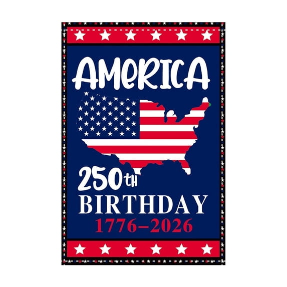 Patriotic Garden Flag, 1776-2026 250Th Anniversary, 4Th of July Decoration, Outdoor Garden Decor, 12X18 In, Blue Red White, Yard Display, 1 Pc