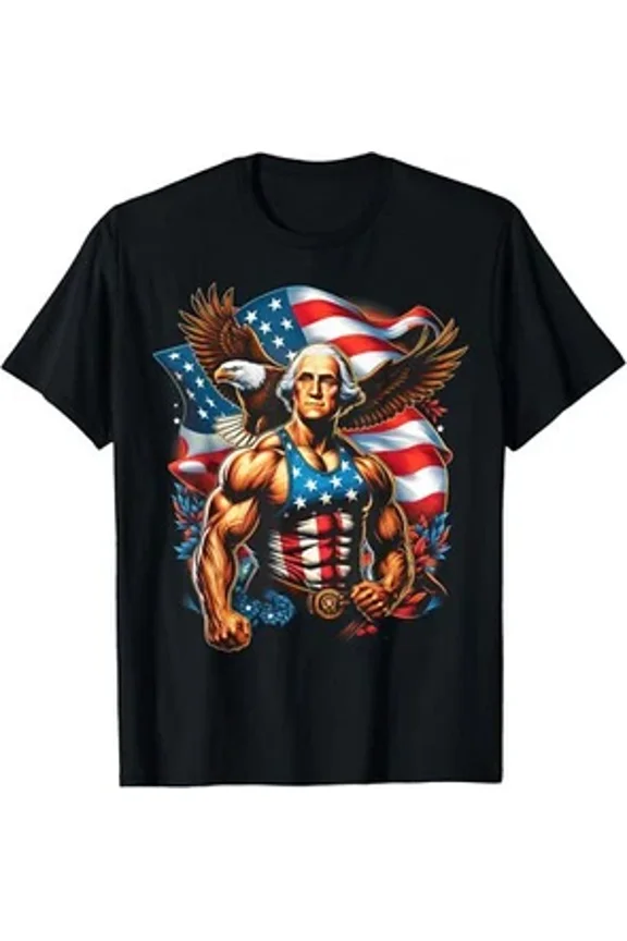 Patriotic George Historic City Fourth Of July USA Freedom Humor Unisex T-Shirt up to size 5XL