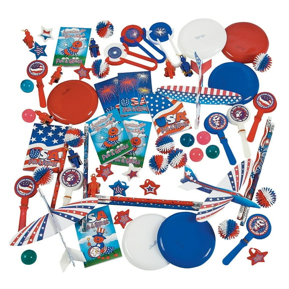 Patriotic Giveaway Assortment (500 Pc) - Party Favors - 500 Pieces