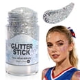 thumbnail image 1 of Patriotic Glitter Stick, Red White Blue Body Hair Sparkle, USA Flag Glitter for Summer (Grey), 1 of 8