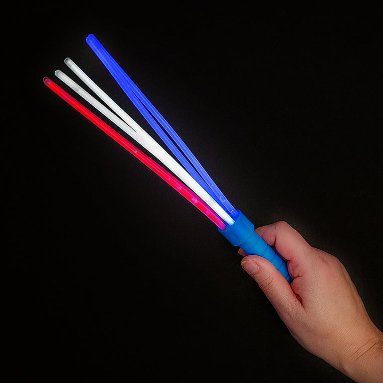 Patriotic Glow Stick Spray Wands 12 Pieces