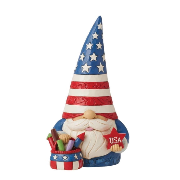 Fireworks and Freedom - Patriotic Gnome Fireworks Figure