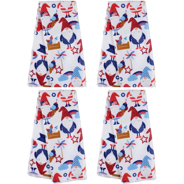 Patriotic Gnomes Independence Day Memorial Day Set Of 4 Independence