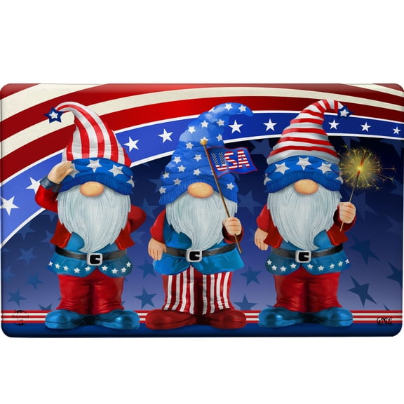 Briarwood Lane Summer Comfort Mat 30x18 Patriotic Gnomes For Summer Comfort Mat