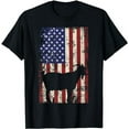 thumbnail image 1 of Patriotic Goat 4th of July American Flag T-Shirt, 1 of 5