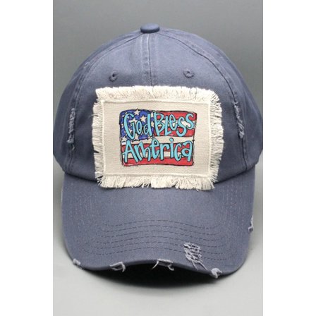 Patriotic God Bless American Block Hat