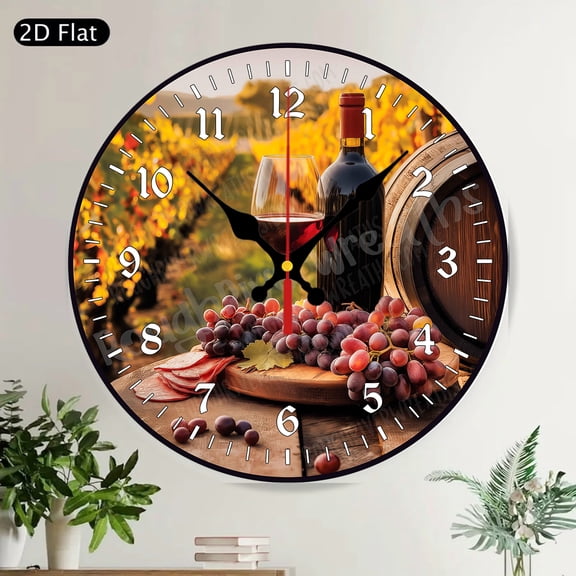 Patriotic God Family Country Bald Eagle American Flag Cross Silent Round Wall Clock