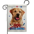 thumbnail image 1 of Patriotic Golden Labrador Retriever Animals Dog 13 x 18.5 in. Double-Sided Decorative Vertical Garden Flags for House Decoration Banner Yard Gift, 1 of 1