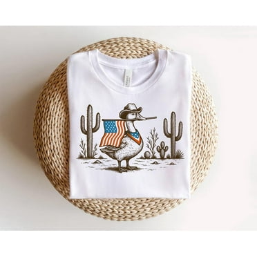 Patriotic Goose T-shirt, 4th Goose Shirt, Retro 4th of July Shirt, America Coquette Shirt, Funny July 4th Shirt, Independence Day Shirt, Patriotic Shirt TH140546