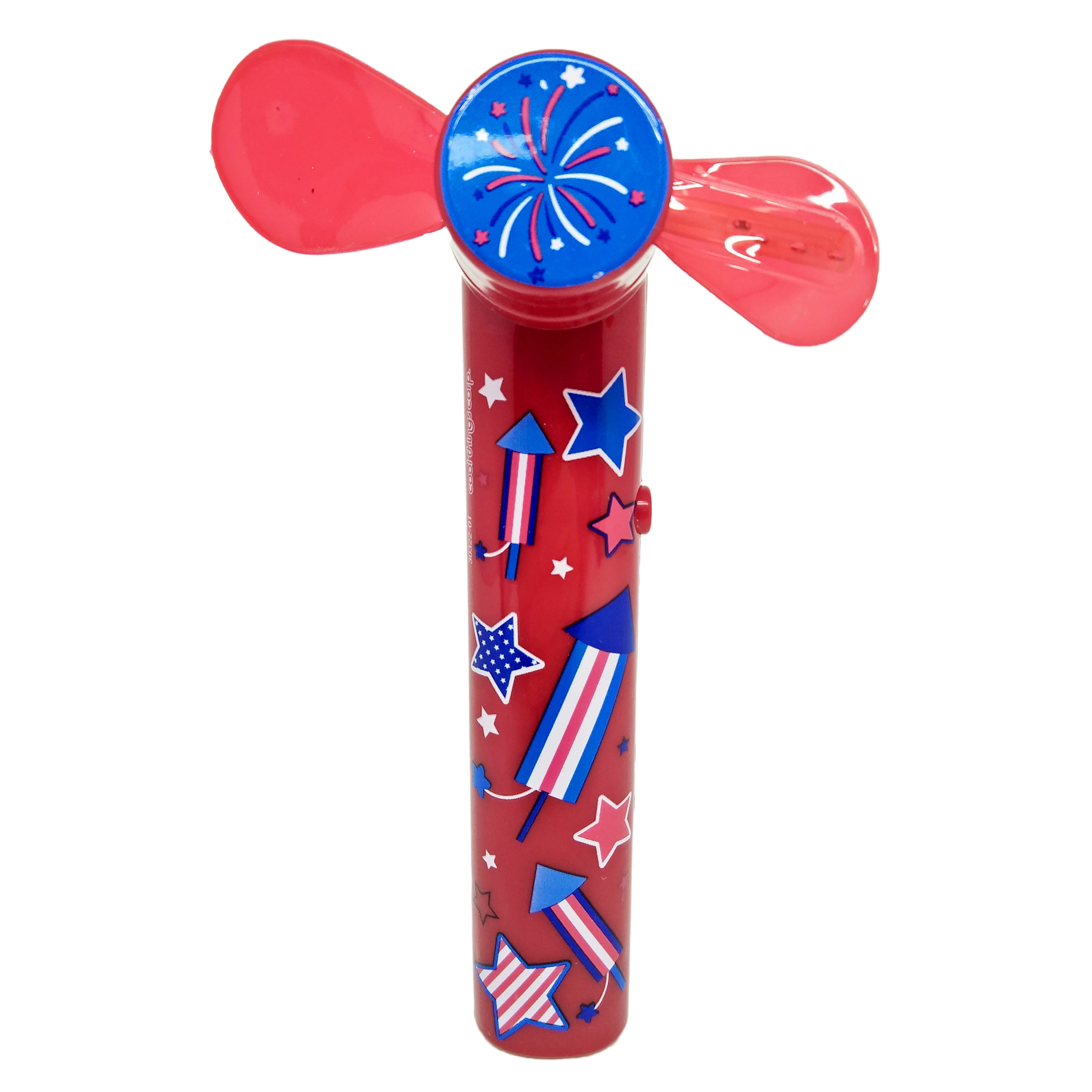 Patriotic Handheld Light up Soft Blade Fan Red, Way To Celebrate