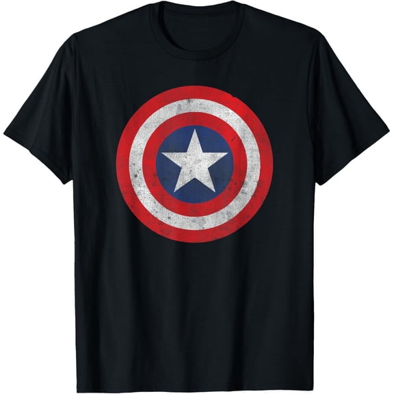 Patriotic Hero Shield Tee – Retro Super Soldier Style Graphic Shirt for Adults